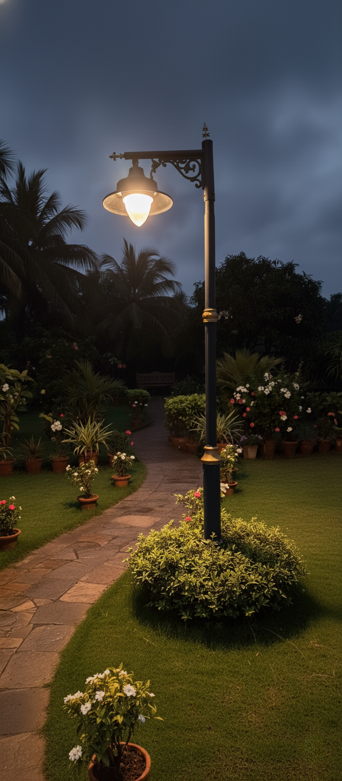 Decorative LED street light pole design 27